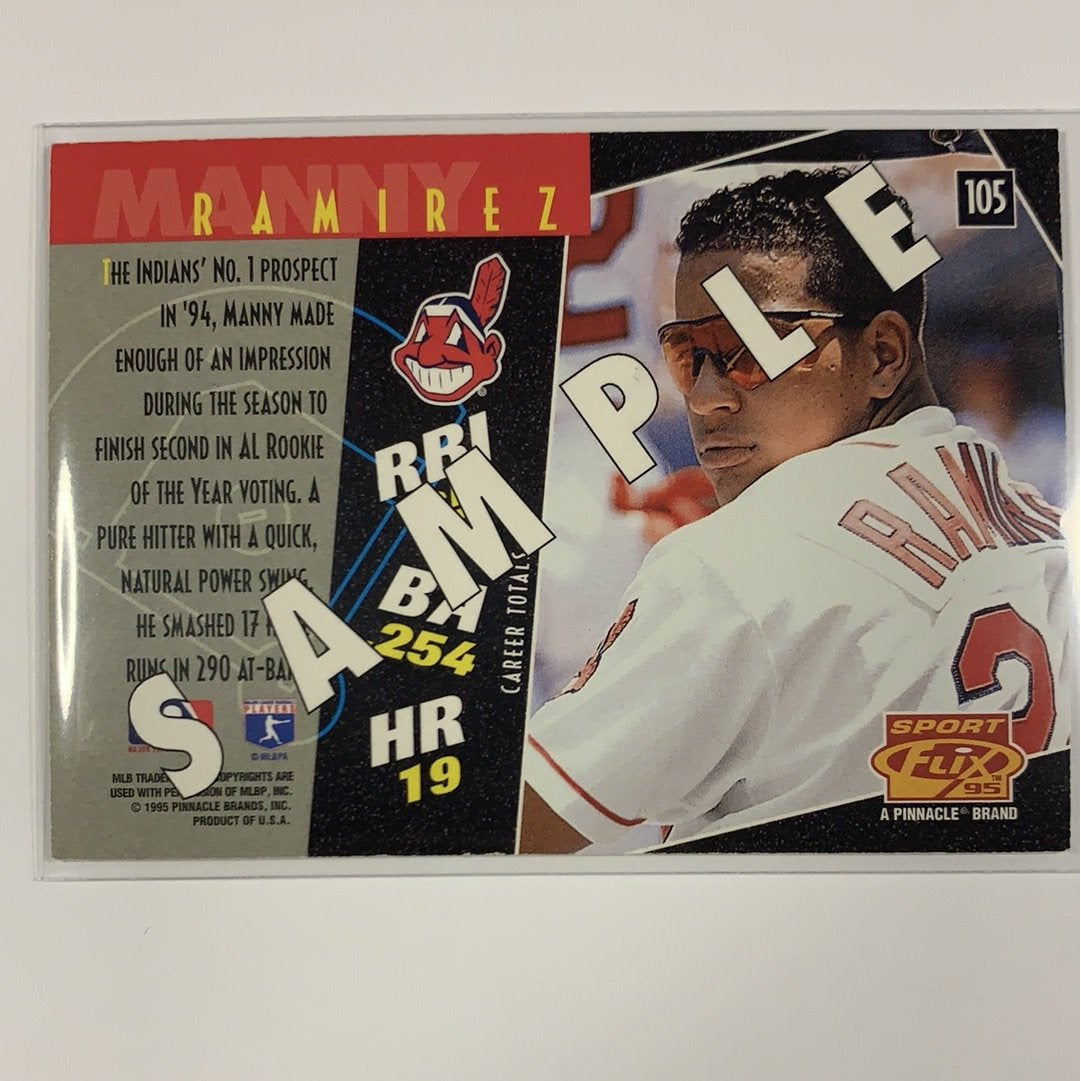  1995 Pinnacle Sport Flix 95 Sample Manny Ramirez 3D Card  Local Legends Cards & Collectibles