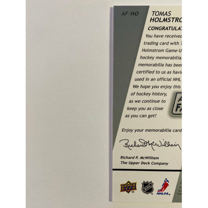 2008-09 SP Game Used Tomas Holmstrom Authentic Fabrics
