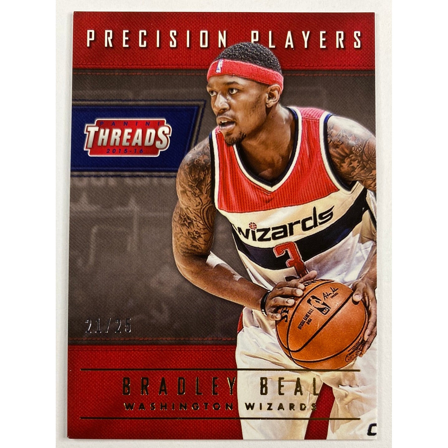 2015-16 Threads Bradley Beal Gold /25