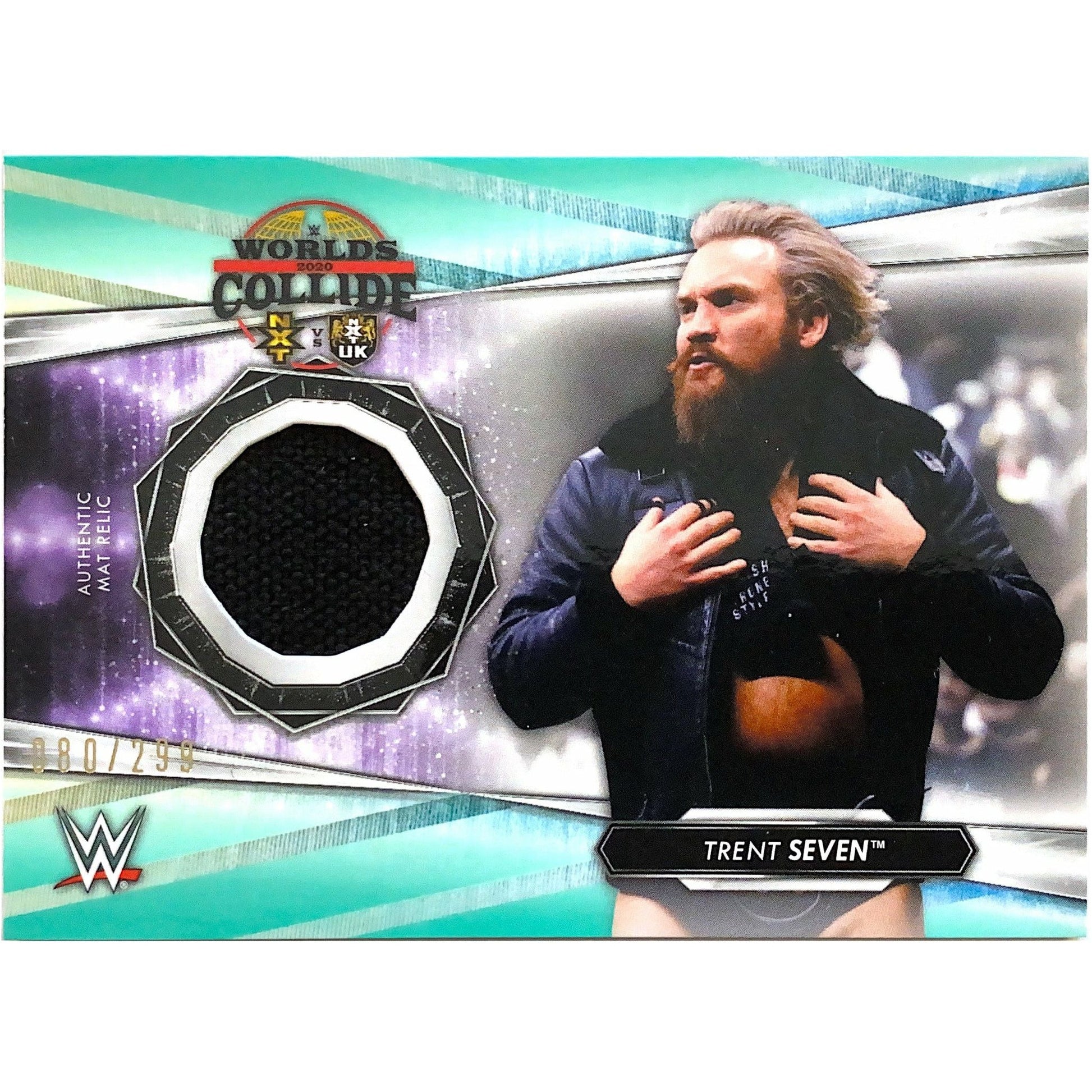  2021 NXT Worlds Collide Trent Seven Aqua Mat Relic /299  Local Legends Cards & Collectibles