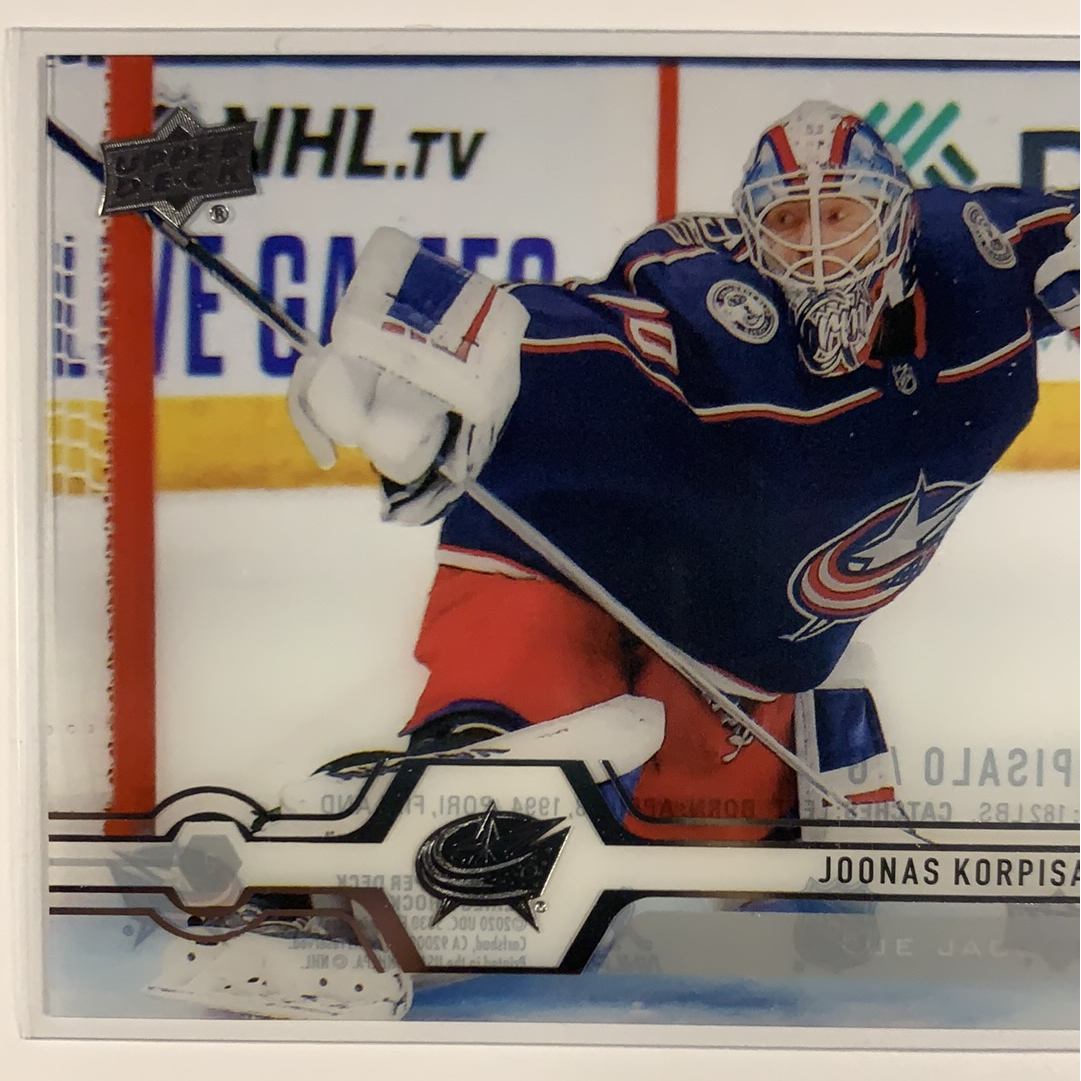  2019-20 Upper Deck Jonás Korpisalo Clear Cut  Local Legends Cards & Collectibles