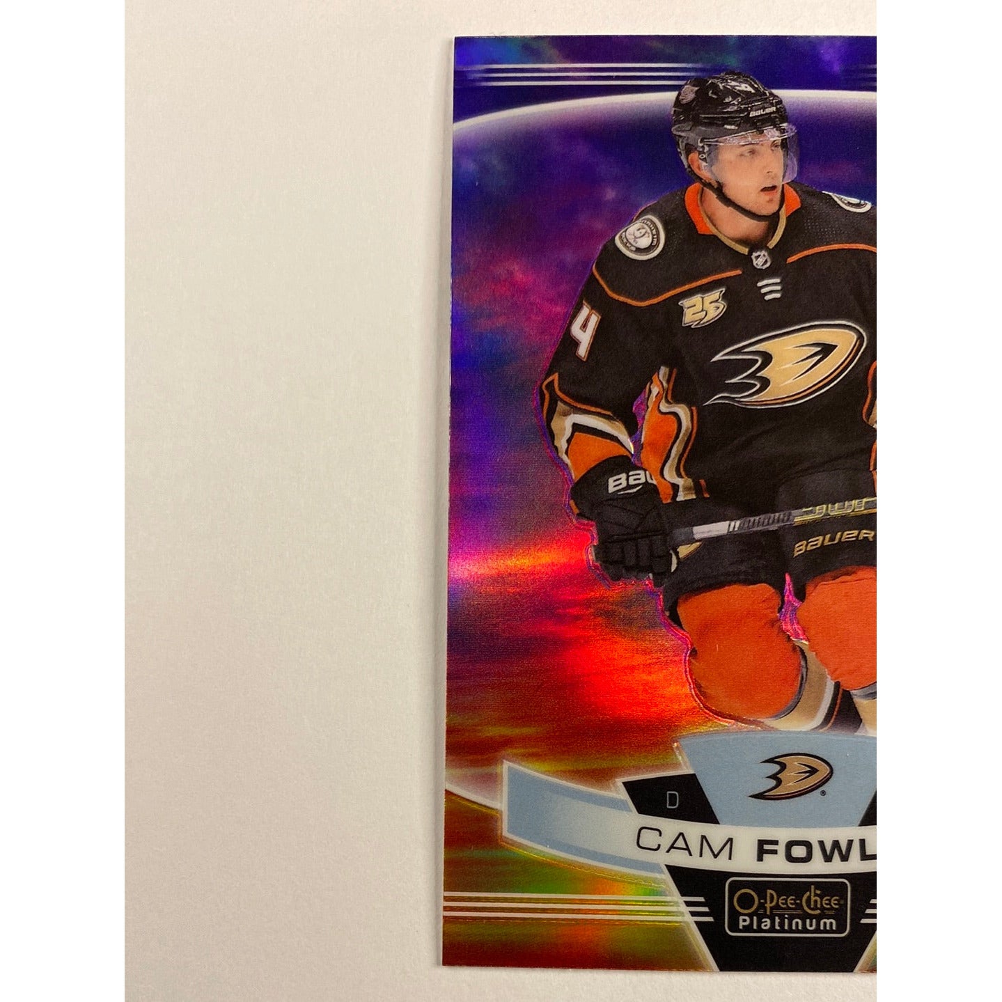 2019-20 O-Pee-Chee Platinum Cam Fowler Sunset