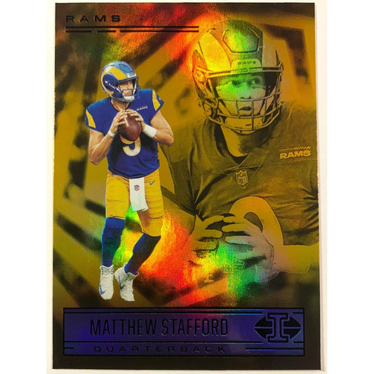 2021 Illusions Matthew Stafford Sunburst Parallel  Local Legends Cards & Collectibles