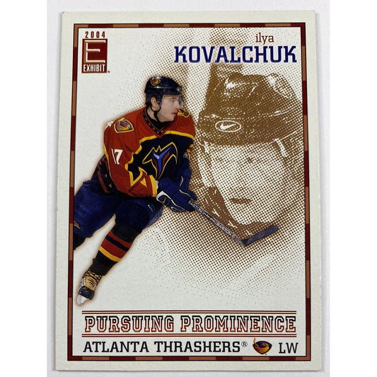 2003-04 Pacific Exhibit Ilya Kovalchuk Pursuing Prominence