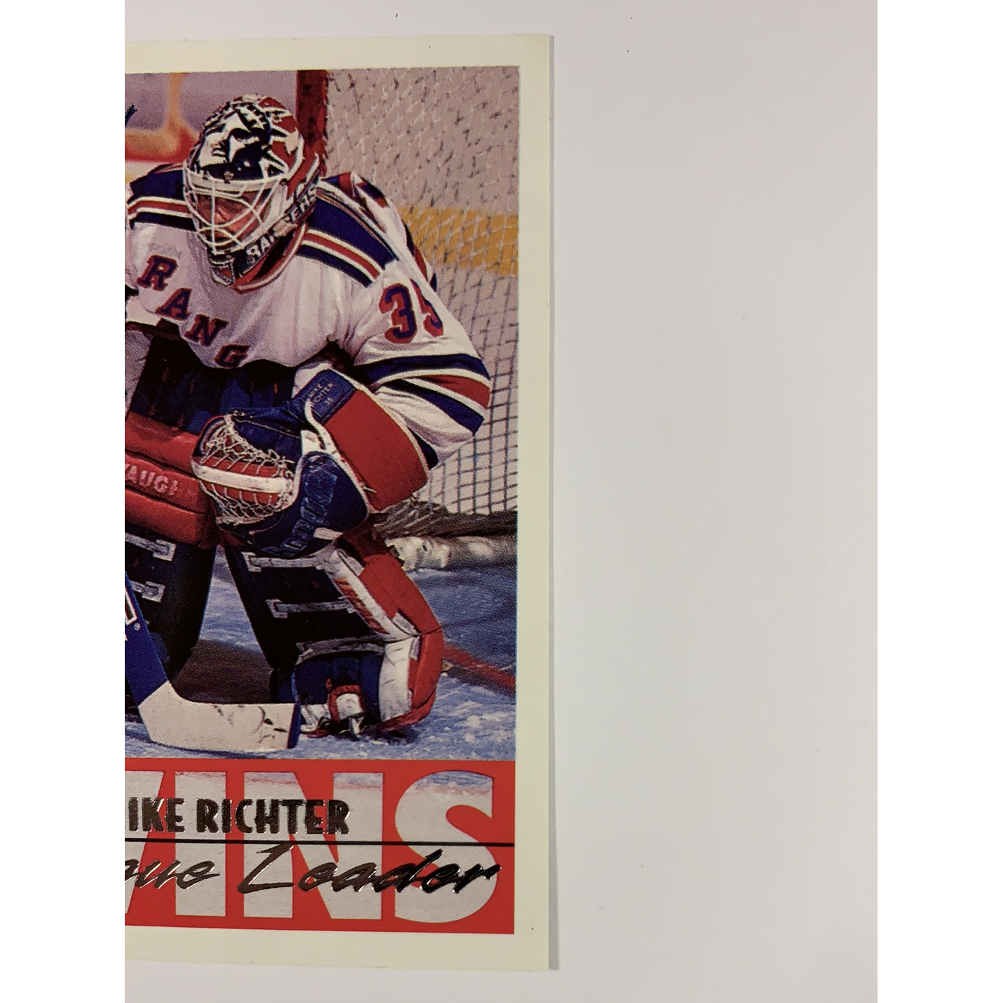  1994 Topps Mike Richter Wins Leader  Local Legends Cards & Collectibles