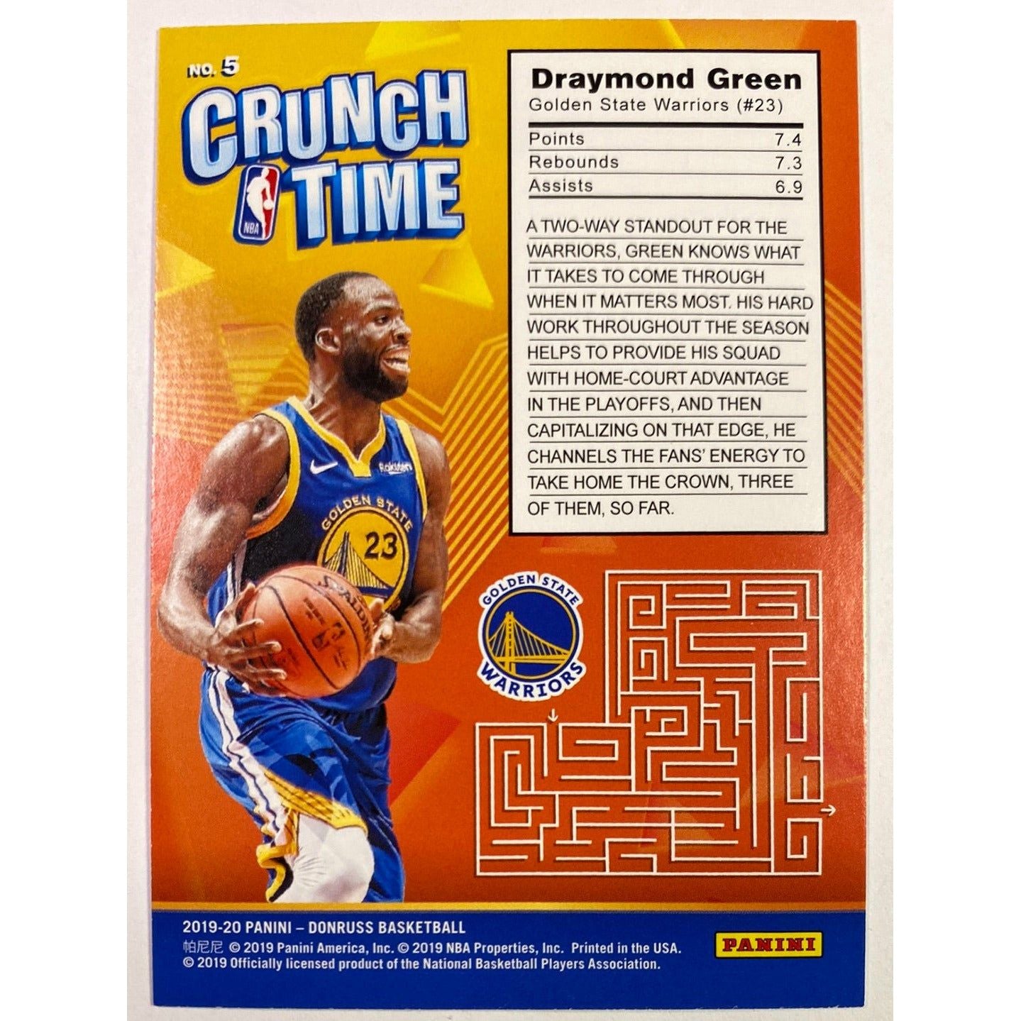  2019-20 Donruss Draymond Green Crunch Time  Local Legends Cards & Collectibles