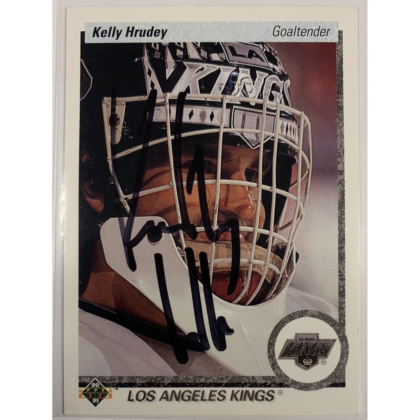  1990-91 Upper Deck Kelly Hrudey In Person Auto  Local Legends Cards & Collectibles