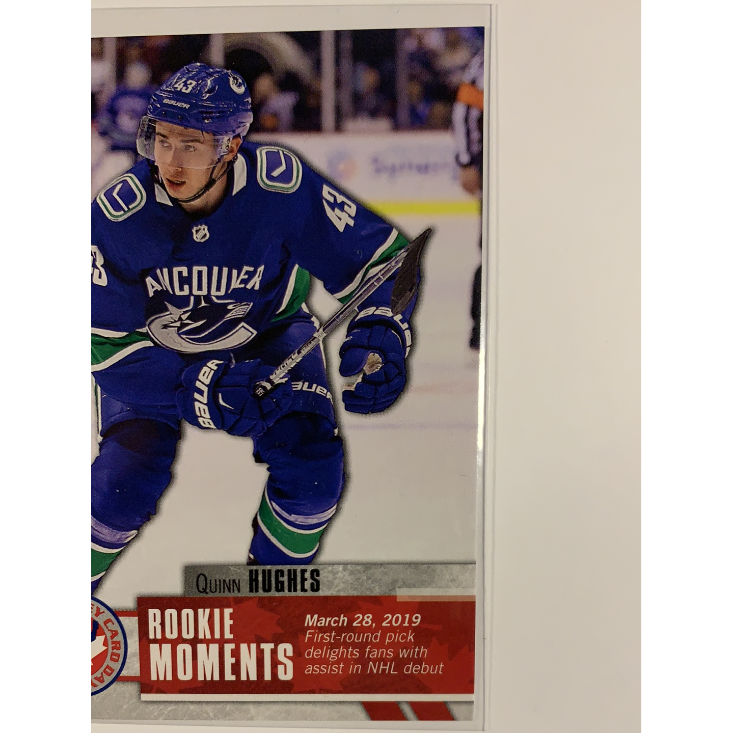  2019-20 Upper Deck Day In Canada Quinn Hughes Rookie Moments  Local Legends Cards & Collectibles