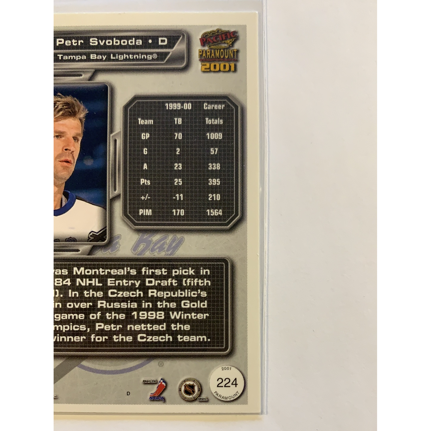  2000-01 Pacific Paramount Petr Svoboda Holo Gold /74  Local Legends Cards & Collectibles