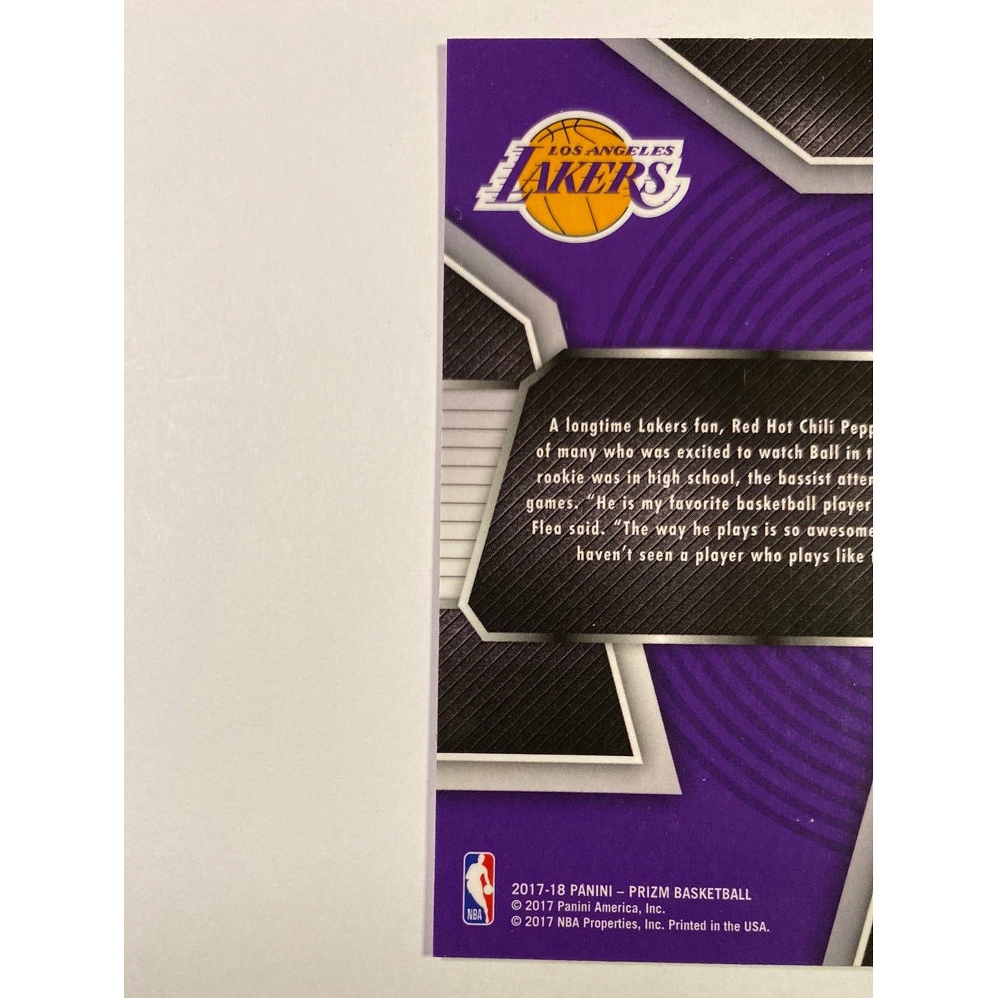 2017-18 Panini Prizm Lonzo Ball Emergent