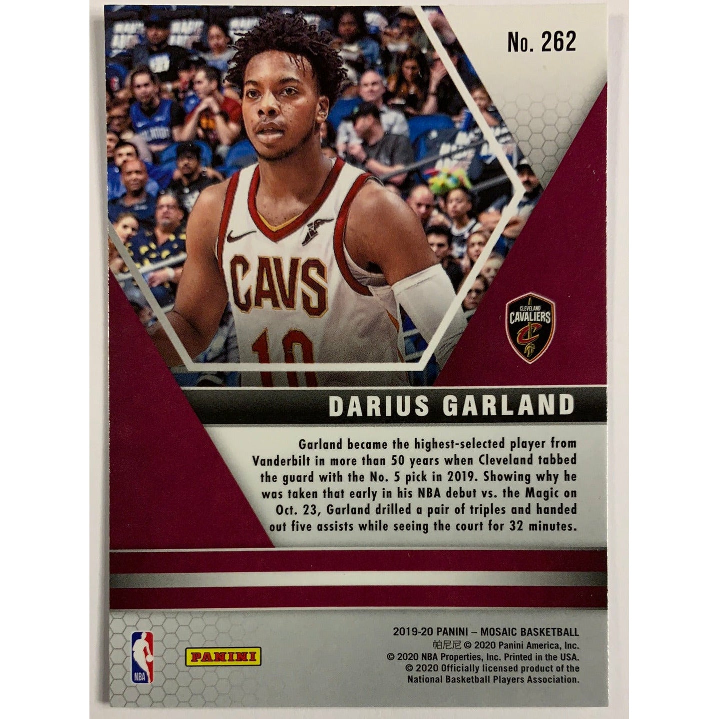 2020-21 Mosaic Darius Garland NBA Debut