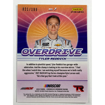 2022 Chronicles Overdrive Tyler Reddick Blue Holo /199