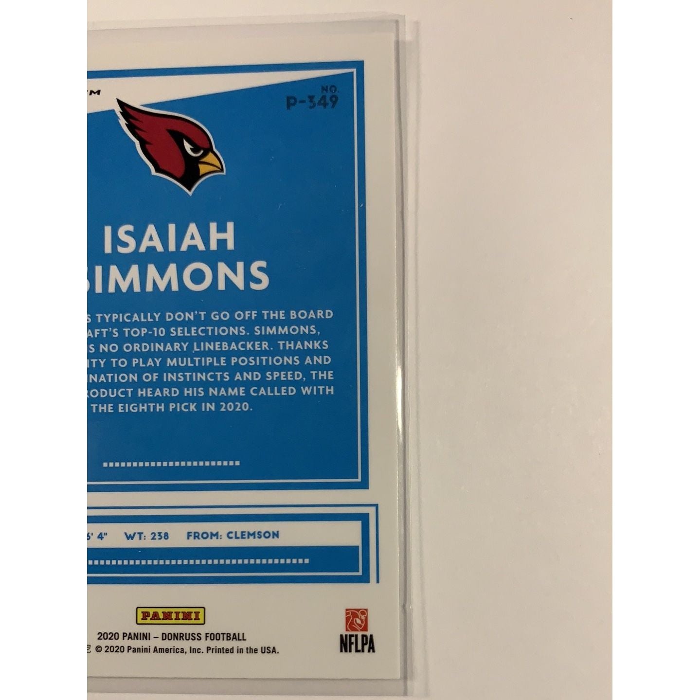  2020 Donruss Optic Isaiah Simmons Rated Rookie Prizm  Local Legends Cards & Collectibles