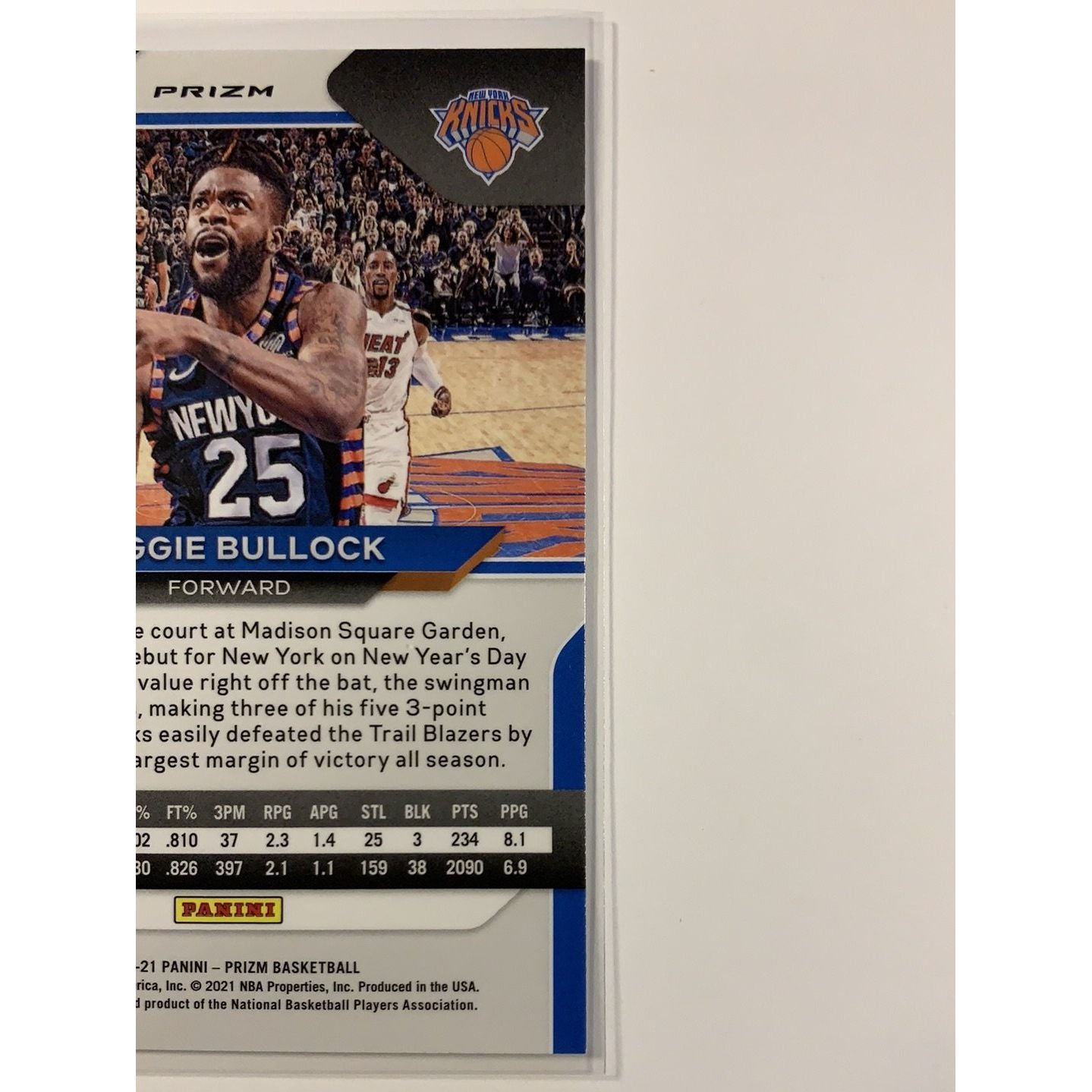  2020-21 Panini Prizm Reggie Bullock Silver Prizm  Local Legends Cards & Collectibles
