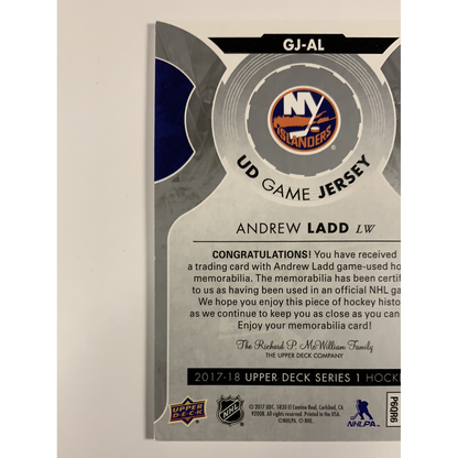  2017-18 Upper Deck Andrew Ladd Game Jersey  Local Legends Cards & Collectibles