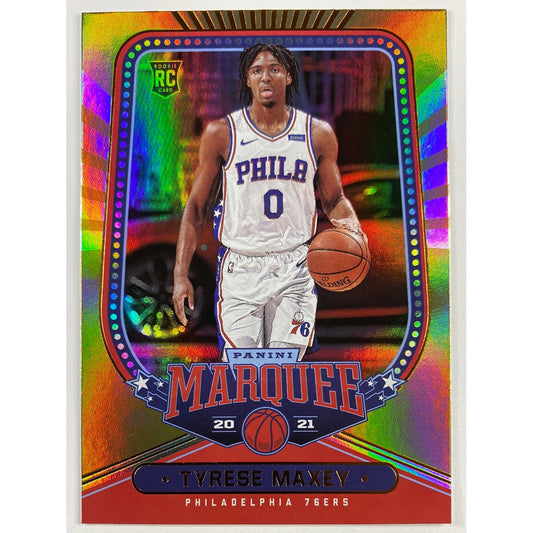 2020-21 Chronicles Marquee Tyrese Maxey Bronze Parallel RC