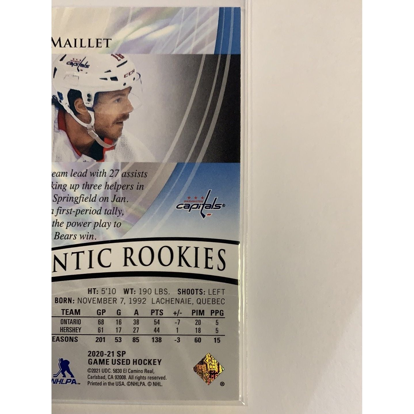  2020-21 SP Game Used Phillipe Maillet Authentic Rookies Blue Burst /199  Local Legends Cards & Collectibles