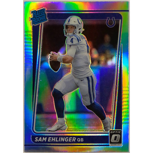 2021 Donruss Optic Sam Ehlinger Rated Rookie Silver Holo Prizm