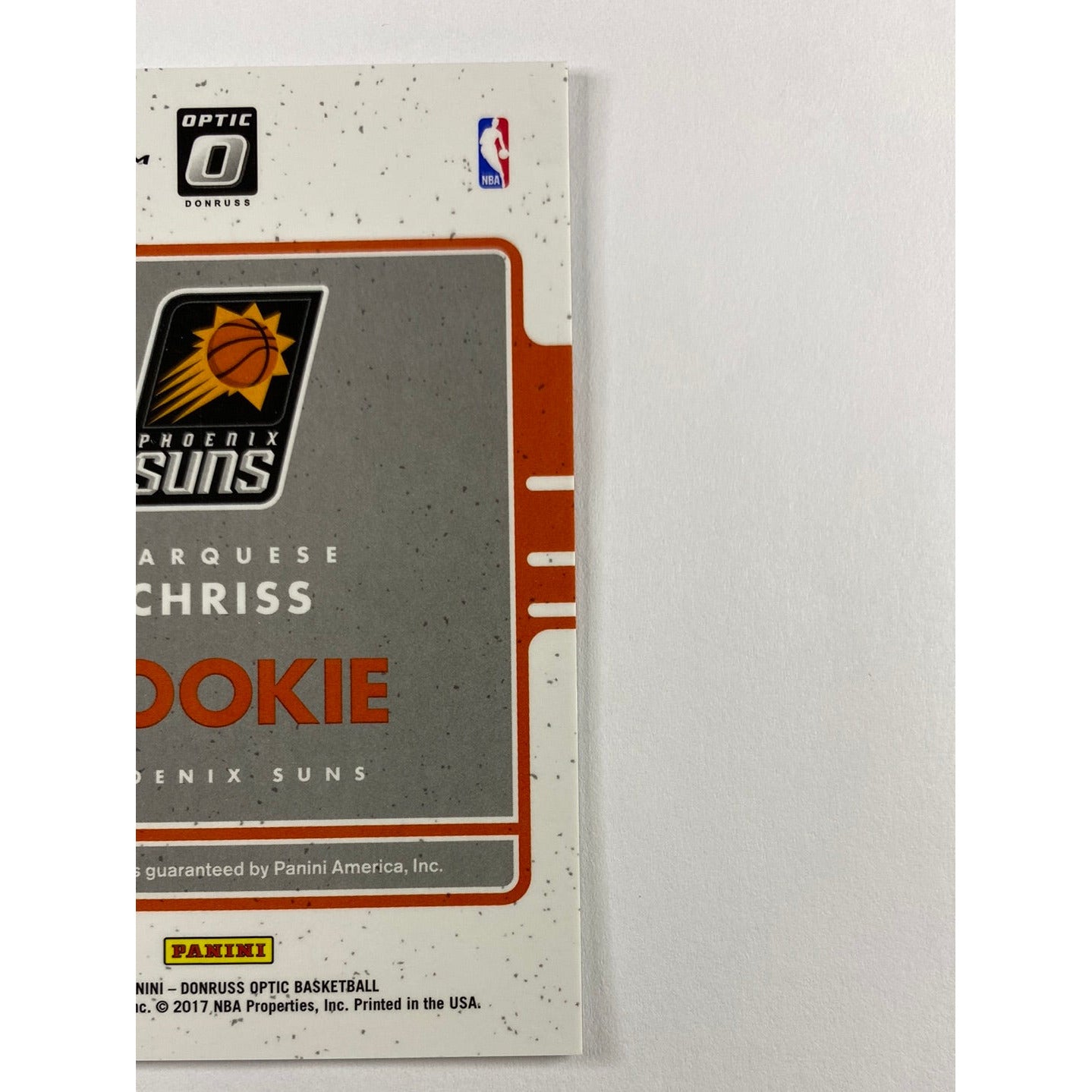 2016-17 Donruss Optic Marquese Chriss RC Auto Silver Holo Prizm