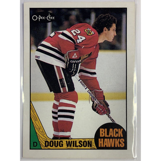  1987-88 O-Pee-Chee Doug Wilson Base #14  Local Legends Cards & Collectibles