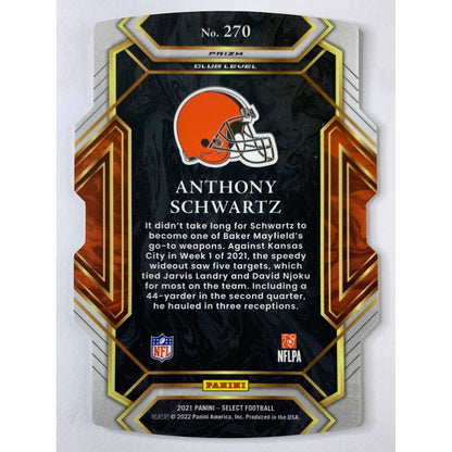 2021 Select Anthony Schwartz Silver Die-Cut RC
