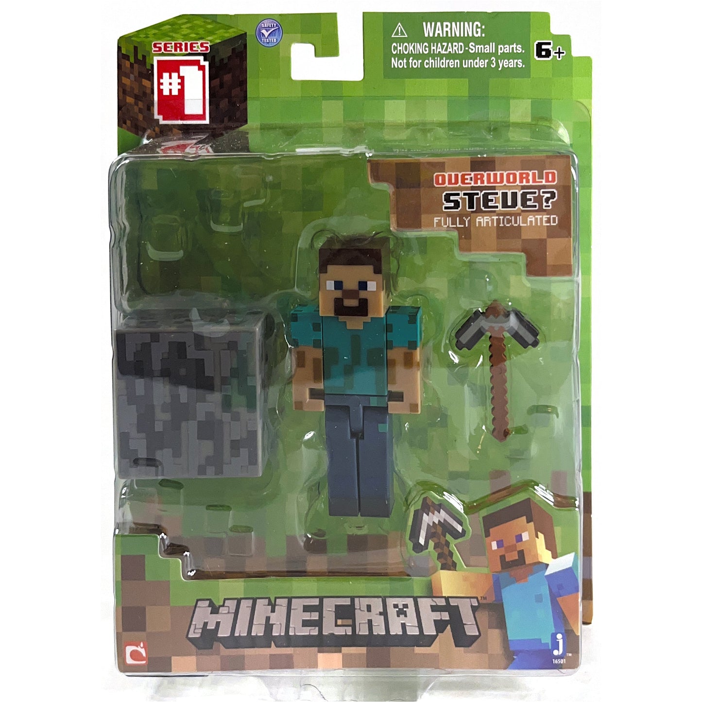 Jazwares Minecraft Overworld Steve? Series 1 Fully Articulated Figure