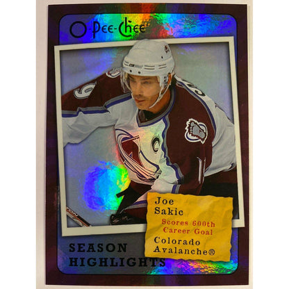 2007-08 O-Pee-Chee Joe Sakic Season Highlights