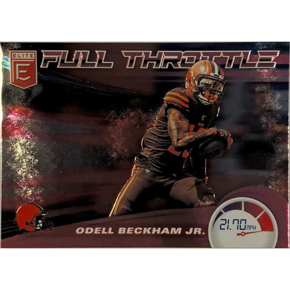  2020 Donruss Elite Odell Beckham Jr Full Throttle  Local Legends Cards & Collectibles