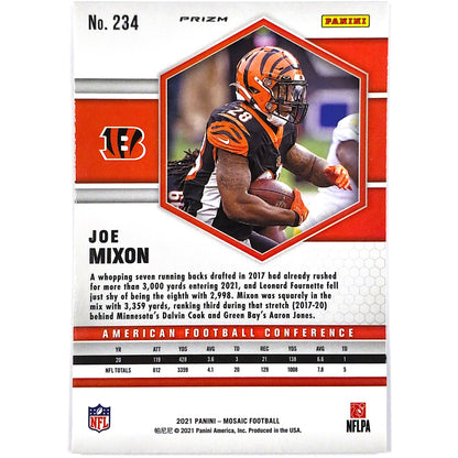 2021 Mosaic Joe Mixon AFC Green Mosaic Prizm