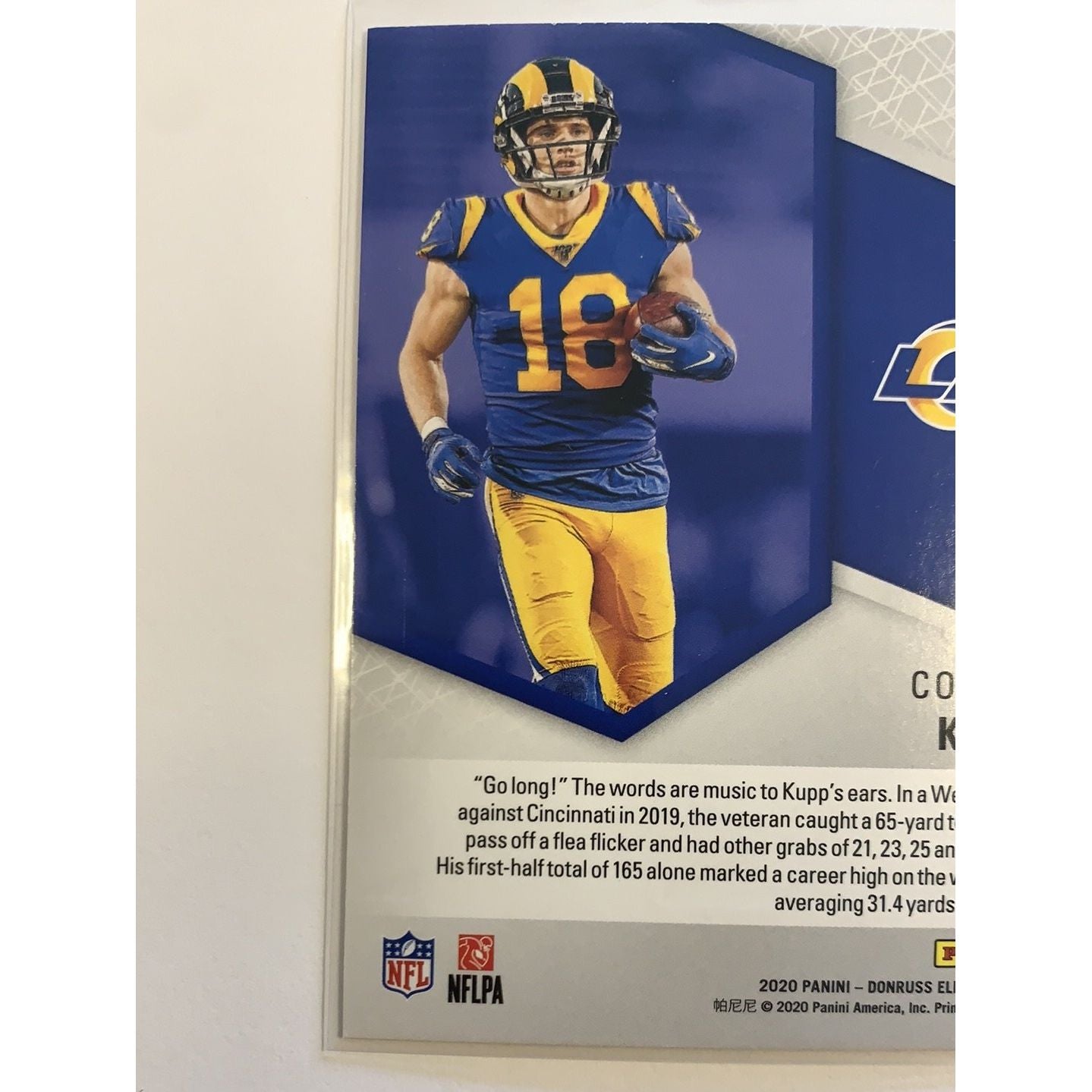  2020 Donruss Elite Cooper Kupp Spellbound “P”  Local Legends Cards & Collectibles