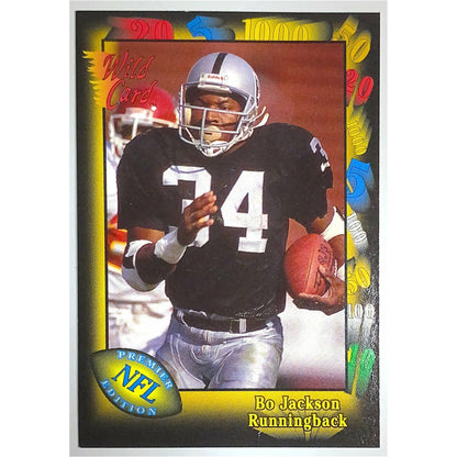 1991 Wild Card AAA Sports NFL Premier Edition Bo Jackson