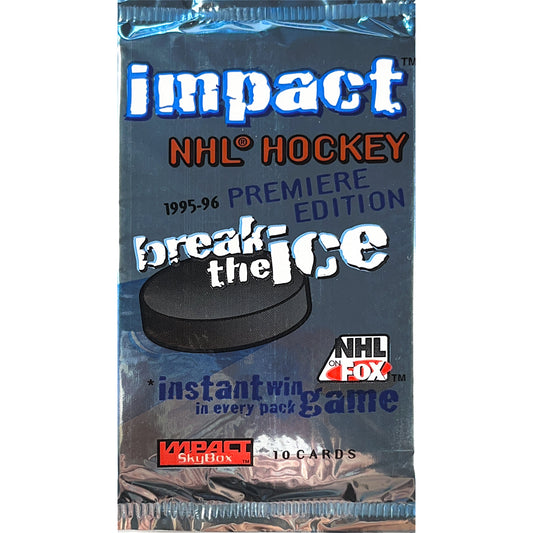1995-96 Skybox Impact! Break the Ice Premiere Edition NHL Hockey Hobby Pack