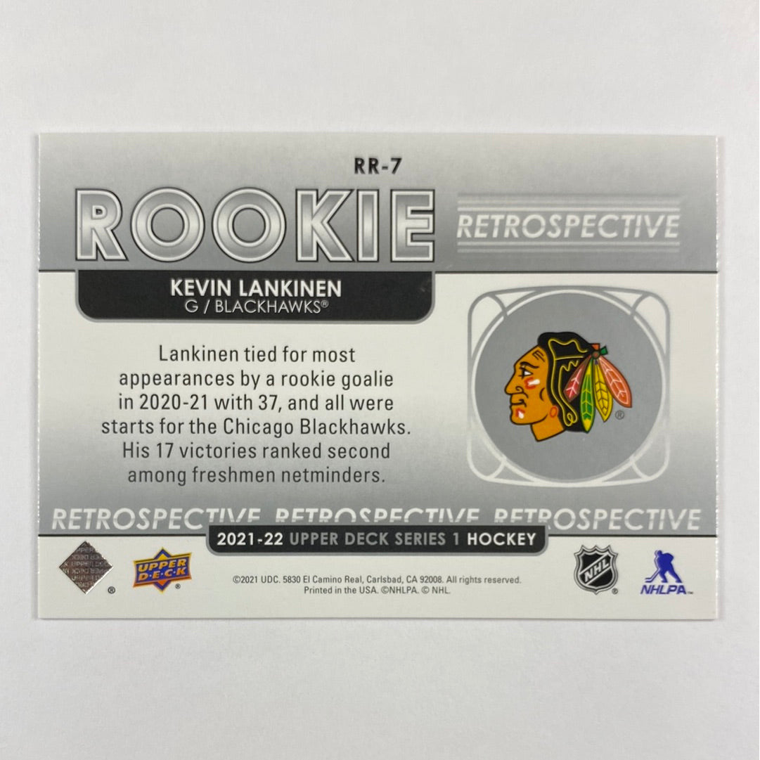 2021-22 Upper Deck Series 1 Kevin Lankinen Rookie Retrospective