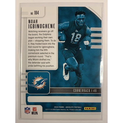  2020 Panini Absolute Noah Igbinoghene RC  Local Legends Cards & Collectibles