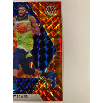  2019-20 Mosaic Karl-Anthony Towns Orange Reactive Prizm  Local Legends Cards & Collectibles