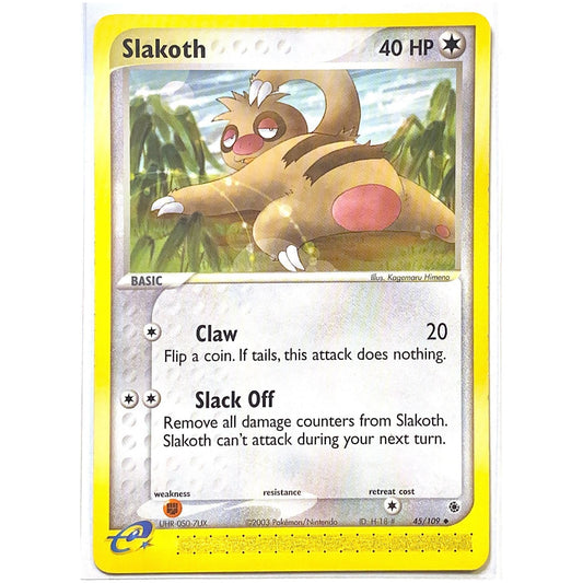  Ruby & Sapphire Slakoth Uncommon Non-Holo 45/109  Local Legends Cards & Collectibles