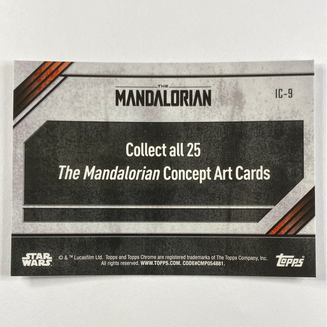 Topps Chrome The Mandalorian IC-9 Concept Card Refractor