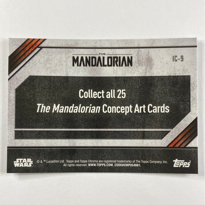 Topps Chrome The Mandalorian IC-9 Concept Card Refractor