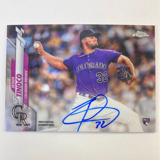 2020 Topps Chrome Jesus Tinoco RC Auto