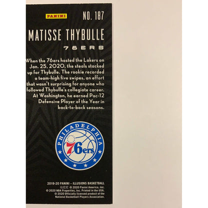 2019-20 Illusions Matisse Thybulle RC