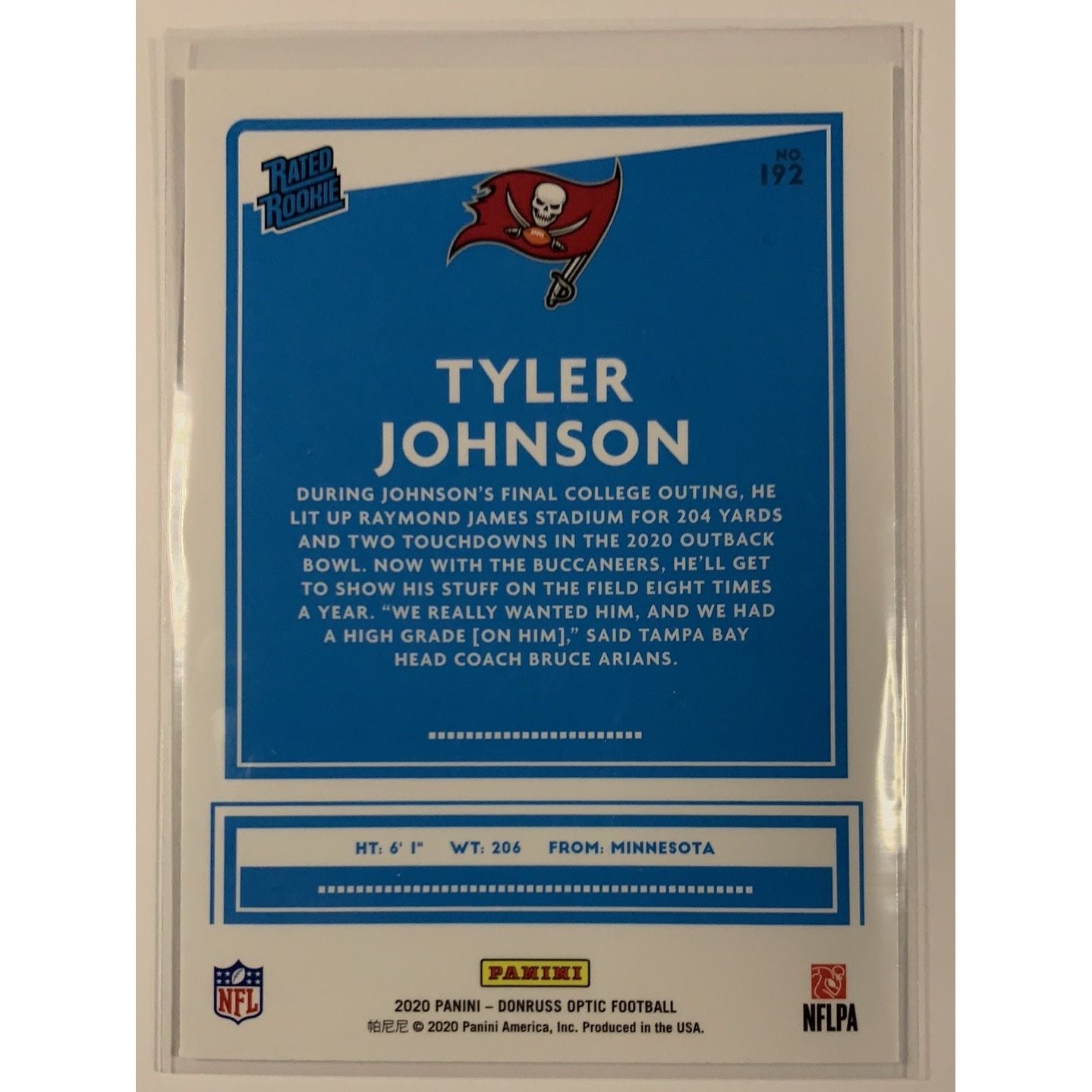  2020 Donruss Optic Rated Rookie Tyler Johnson  Local Legends Cards & Collectibles