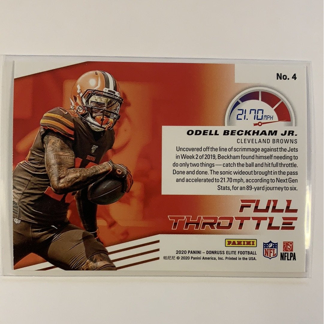  2020 Donruss Elite Odell Beckham Jr Full Throttle  Local Legends Cards & Collectibles