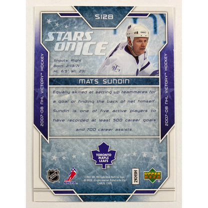 2007-08 Victory Mats Sundin Stars On Ice