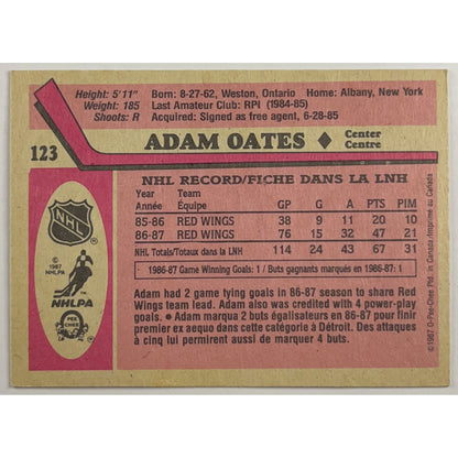 1987-88 O-Pee-Chee Adam Oates RC