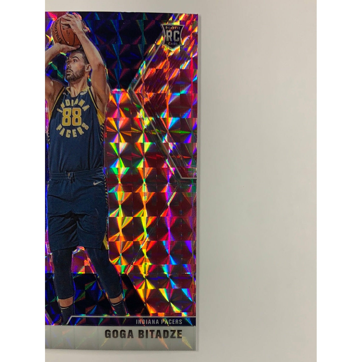 2019-20 Mosaic Goga Bitadze Pink Mosaic Prizm RC