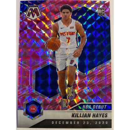  2020-21 Mosaic Killian Hayes NBA Debut Pink Mosaic Prizm  Local Legends Cards & Collectibles