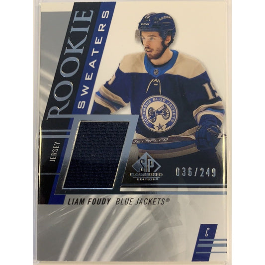  2020-21 SP Game Used Edition Liam Foudy Rookie Sweaters /249  Local Legends Cards & Collectibles