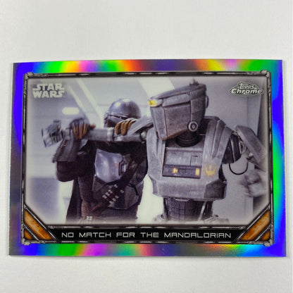 Topps Chrome The Mandalorian No Match For the Mandalorian Refractor | Local Legends Cards & Collectibles