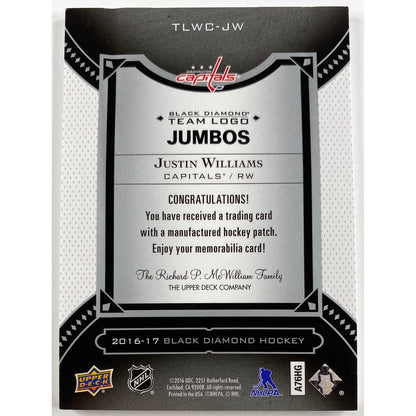 2016-17 Black Diamond Justin Williams Team Logo Jumbos