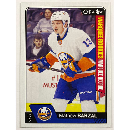 2016-17 O-Pee-Chee Mathew Barzal Marquee Rookies